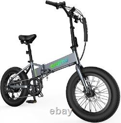Oraimo 750W Folding Electric Bike 20 48V 7 Speed Fat Tire Bicycle Adult E-bike