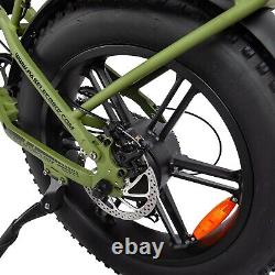 PASELEC Folding Electric Mountain Bike 20'' Bicycle 750W ebike Fat Tire EMTB USA