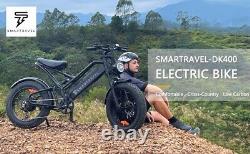 SMARTRAVEL ELECTRIC BIKE for Adult 1200W 48V/17.5Ah 28+MPH Shimano 7 Speed Grey