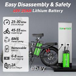 Tomofree Folding Electric Bike for Adults, 30MPH 1200W Electric Bicycles Ebike