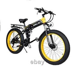 YinZhiBoo Electric Bike 26 4.0 Fat Tire Foldable Electric Bicycle 1000W Motor